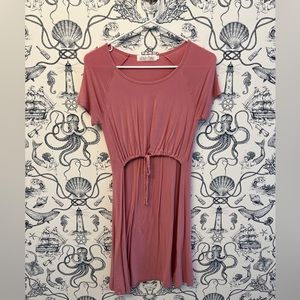 Latched Mama Pink Nursing Jersey Dress - XS